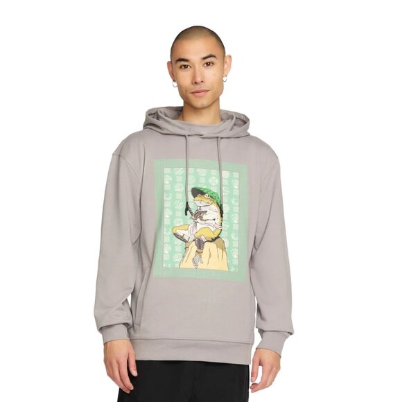 NWT Airwalk Men's Samurai Frog Pullover Hoodie – Size M – Purplish Gray - Picture 1 of 6